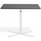 Boost Gas Lift Single Leg Table for Rectangular Tops